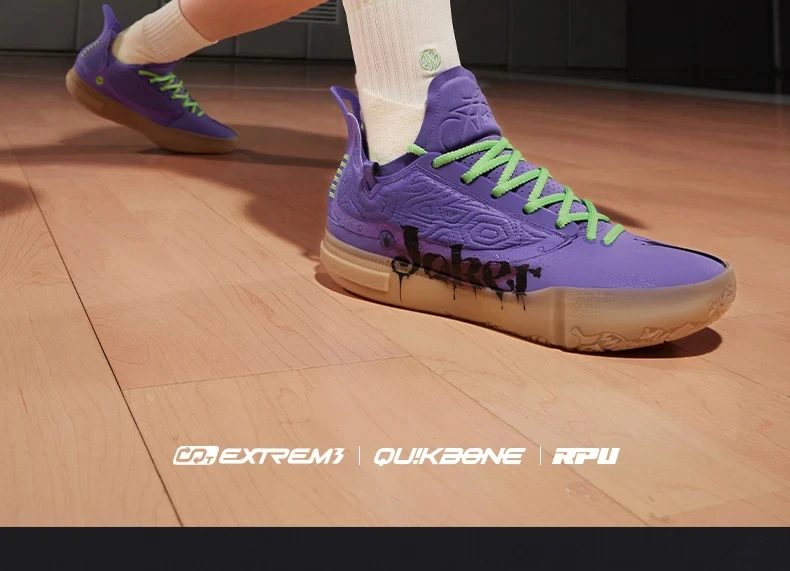 361 Degrees Joker 1 GT Men Basketball Shoes New Trendy Leather Breathable Shock-Absorbing Wear-resistant Male Sneakers 672511103