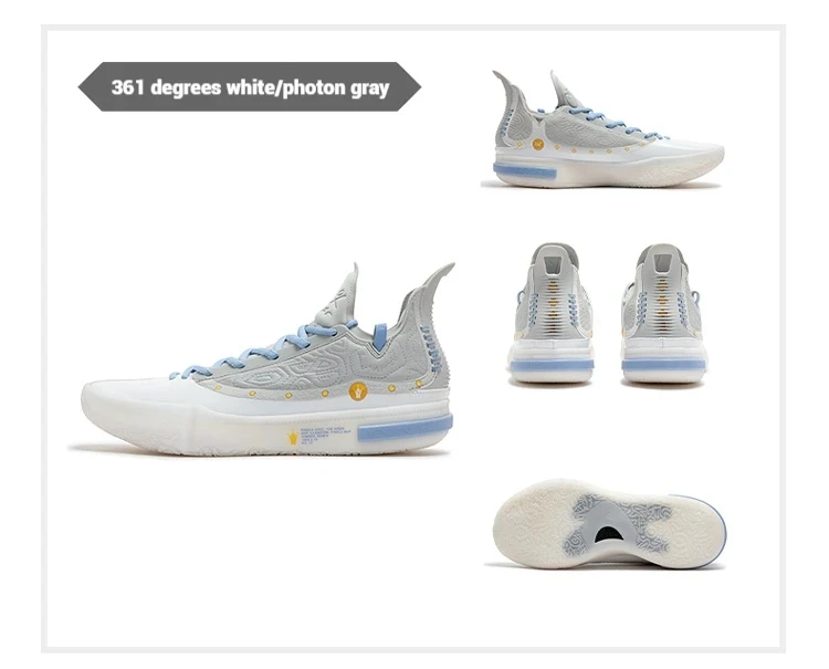361 Degrees Joker 1 GT Men Basketball Shoes New Trendy Leather Breathable Shock-Absorbing Wear-resistant Male Sneakers 672511103