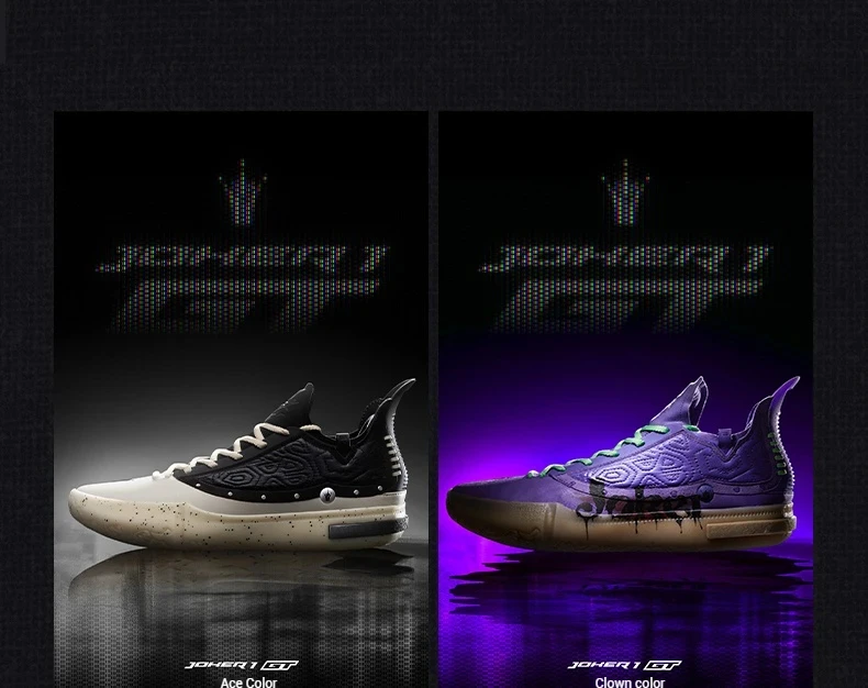 361 Degrees Joker 1 GT Men Basketball Shoes New Trendy Leather Breathable Shock-Absorbing Wear-resistant Male Sneakers 672511103