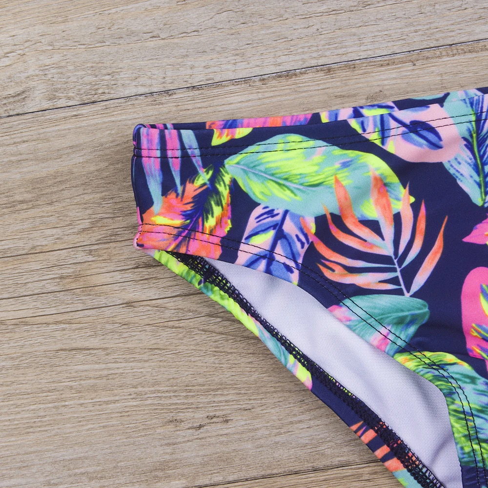 Print Summer Girls Kids Bikinis Set 5-14 Years Ruffle Kids Swimwear Swimsuit Children Bandage Swimming Bathing Suit Beachwear