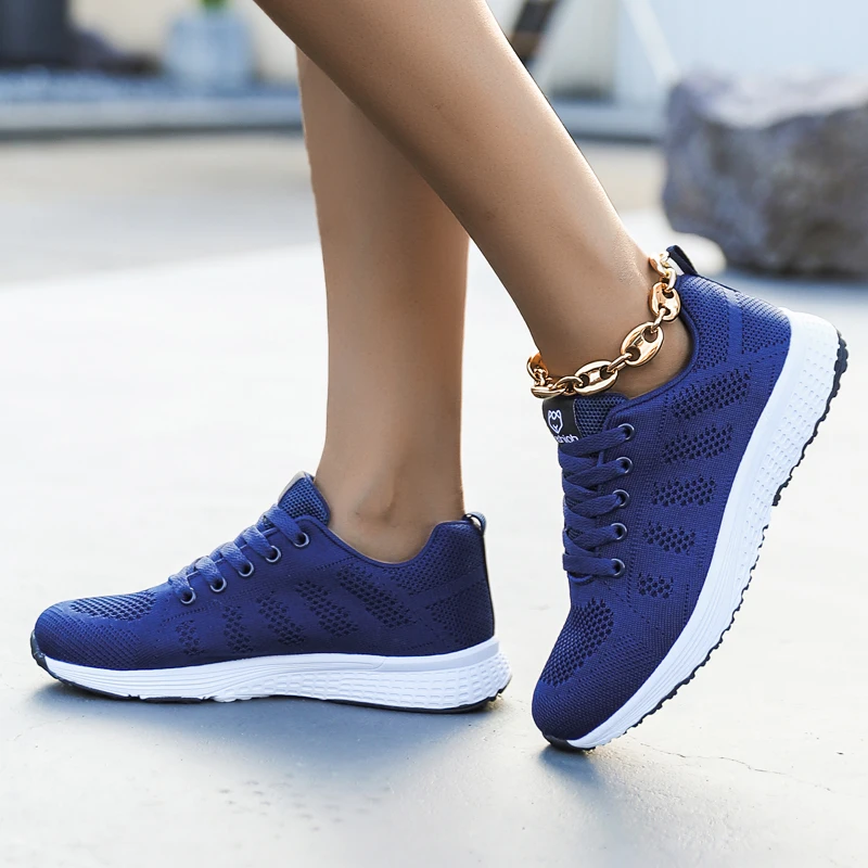 Women Sneakers Lightweight Breathable Running Shoes for Women Outdoor Comfortable Mesh Shoes Slip on Walking Sport Shoes Tenis