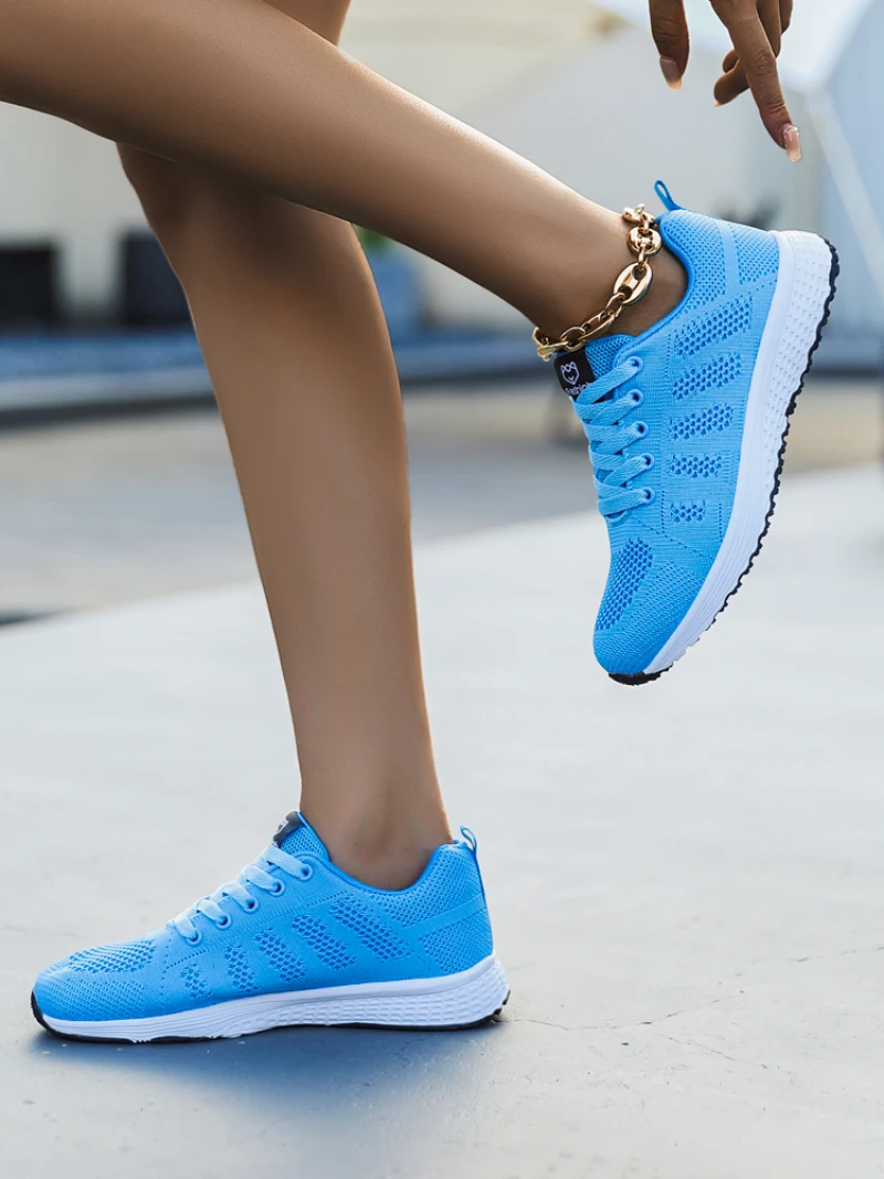 Women Sneakers Lightweight Breathable Running Shoes for Women Outdoor Comfortable Mesh Shoes Slip on Walking Sport Shoes Tenis