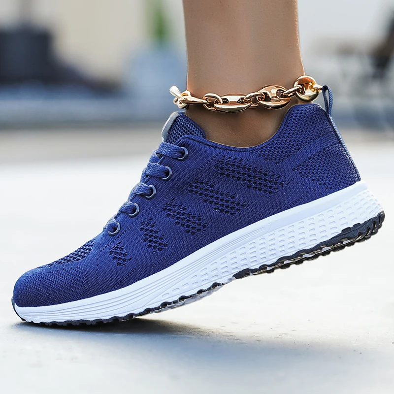Women Sneakers Lightweight Breathable Running Shoes for Women Outdoor Comfortable Mesh Shoes Slip on Walking Sport Shoes Tenis