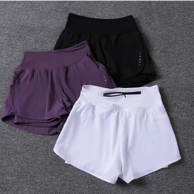 Women's anti-transparent yoga pants with pockets for summer running, quick-drying, breathable for jumping and fitness pants