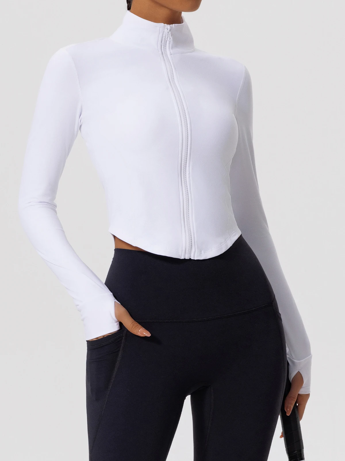 Hearuisavy Summer Ultra-Soft Fabrics Tight Sports Jackets Women Zipper Gym Yoga Clothes Female Quick-Dry Long Sleeve Sportswear