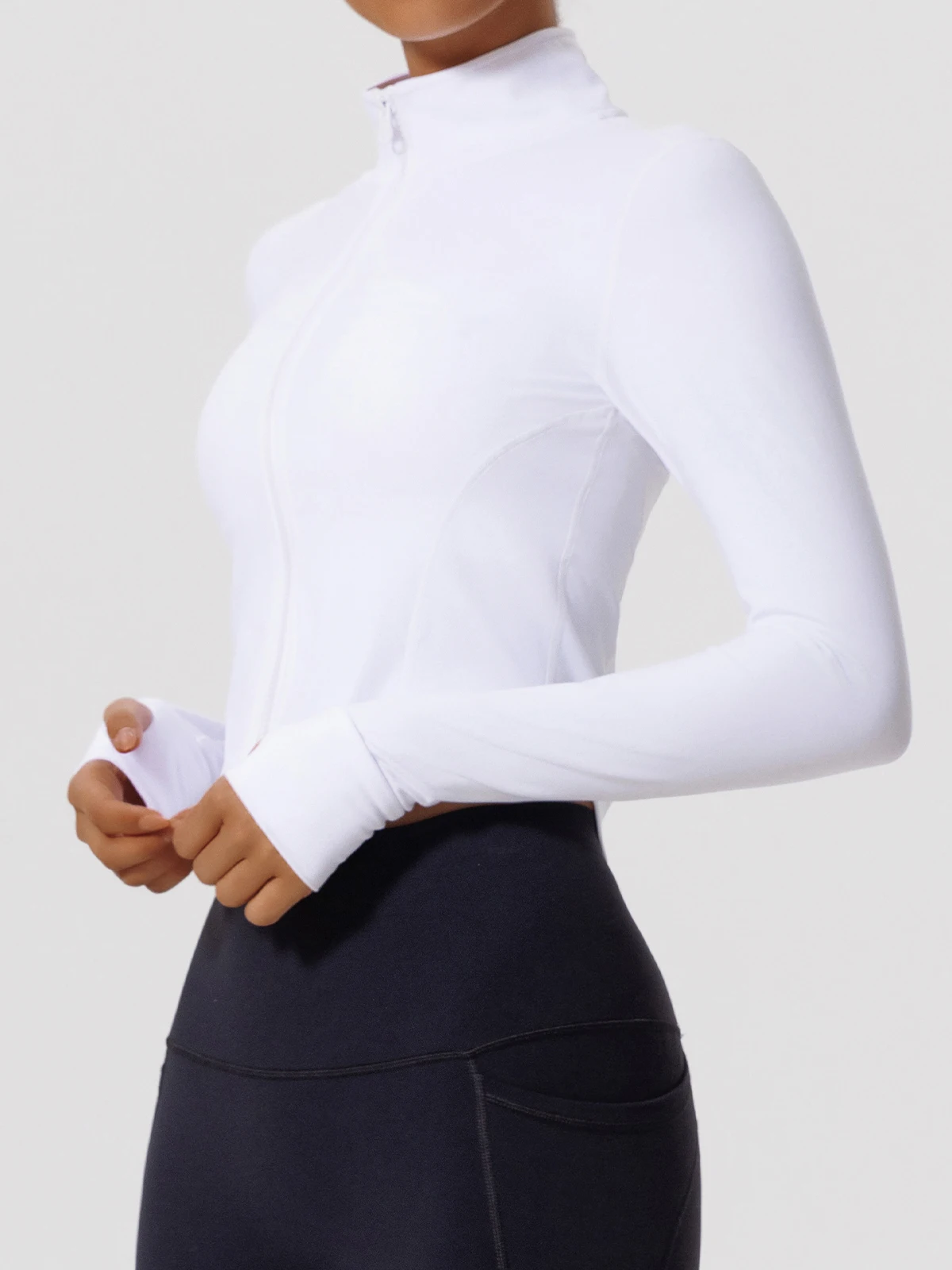 Hearuisavy Summer Ultra-Soft Fabrics Tight Sports Jackets Women Zipper Gym Yoga Clothes Female Quick-Dry Long Sleeve Sportswear