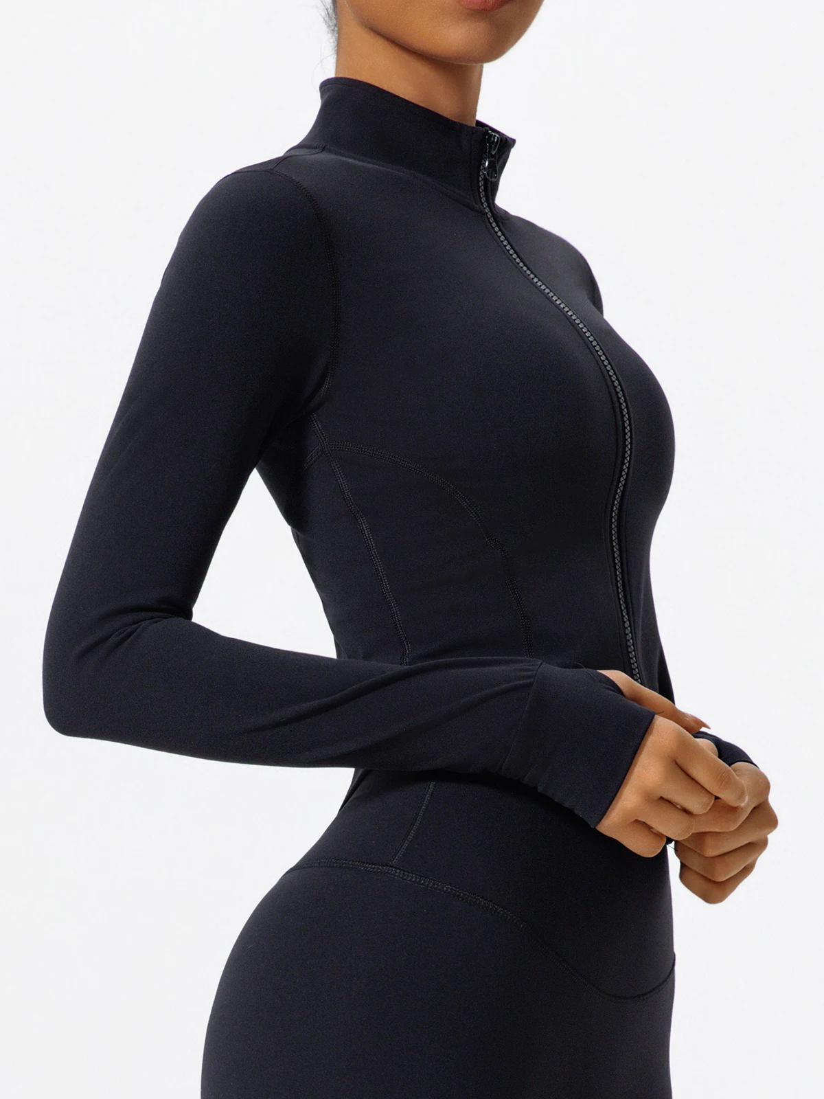 Hearuisavy Summer Ultra-Soft Fabrics Tight Sports Jackets Women Zipper Gym Yoga Clothes Female Quick-Dry Long Sleeve Sportswear