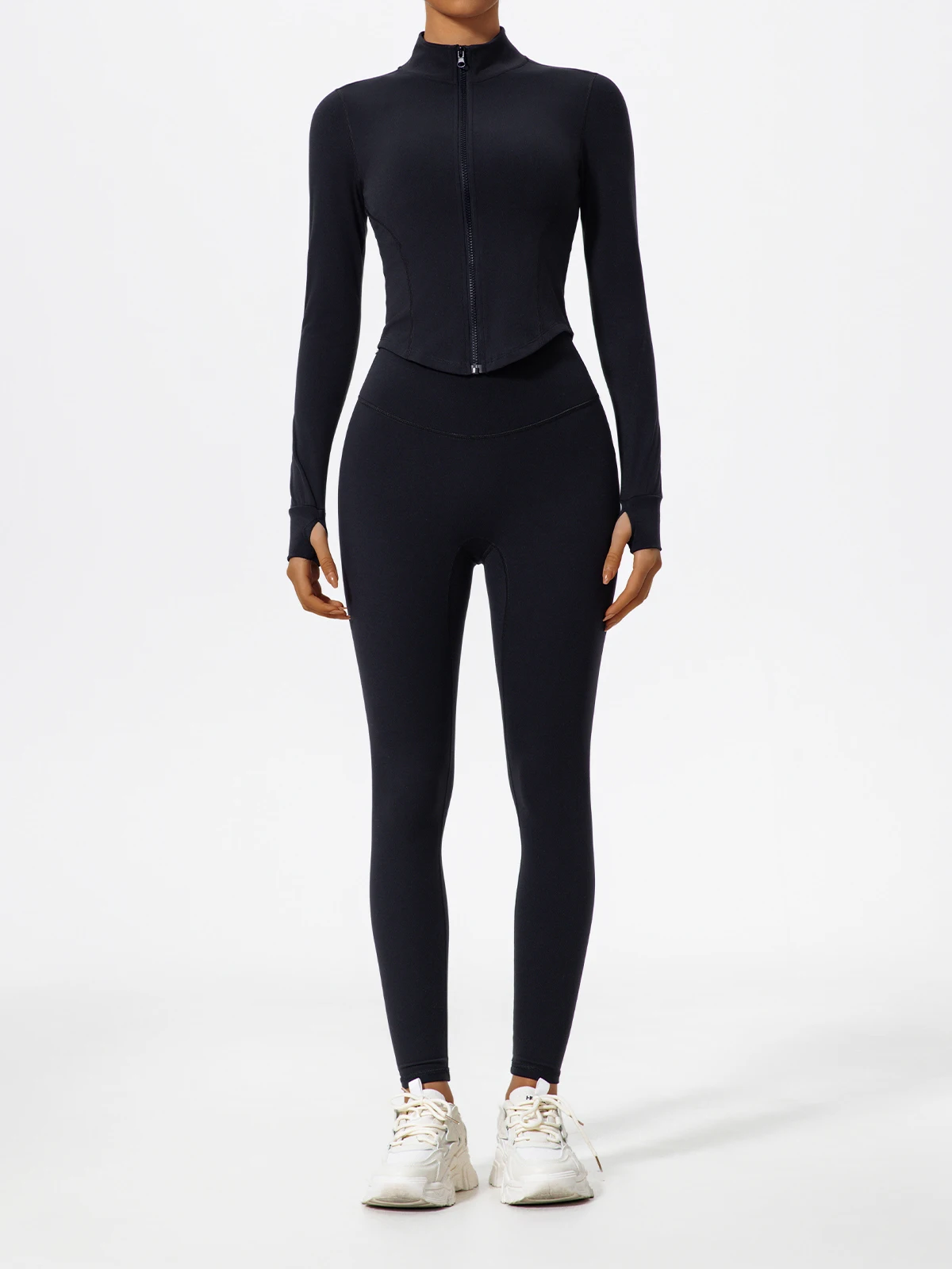 Hearuisavy Summer Ultra-Soft Fabrics Tight Sports Jackets Women Zipper Gym Yoga Clothes Female Quick-Dry Long Sleeve Sportswear