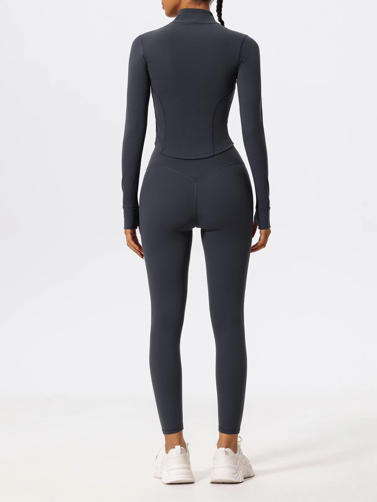 Hearuisavy Summer Ultra-Soft Fabrics Tight Sports Jackets Women Zipper Gym Yoga Clothes Female Quick-Dry Long Sleeve Sportswear