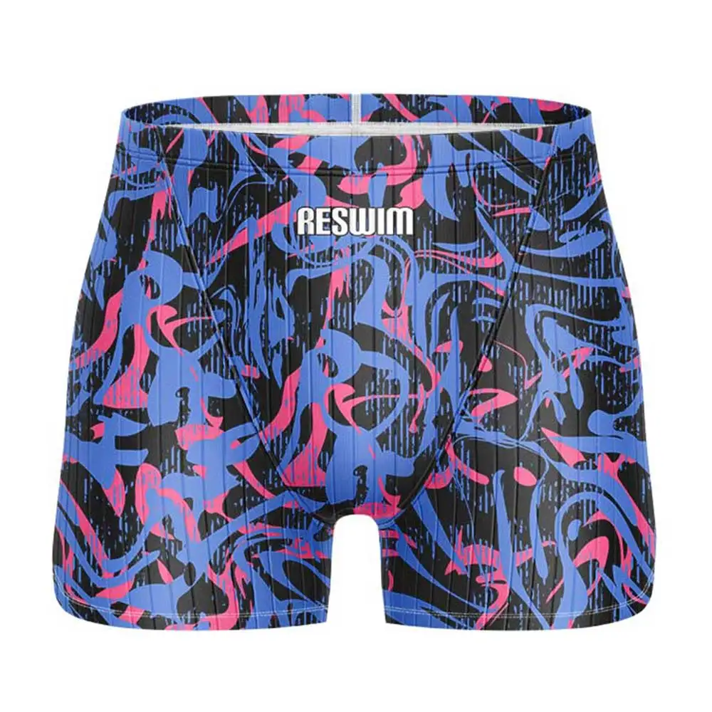 New Men's Swim Jammer Swimsuit Shorts Swimming Trunks Athletic Training Swimwear Man Endurance Beach Tights Swimsuit Size 6XL