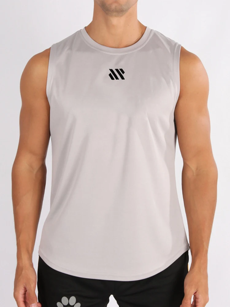 Summer New Gym Vest Men Bodybuilding Sleeveless Sports Tank Top Quick-Drying Mesh Fitness Running Tank Top Men Clothes