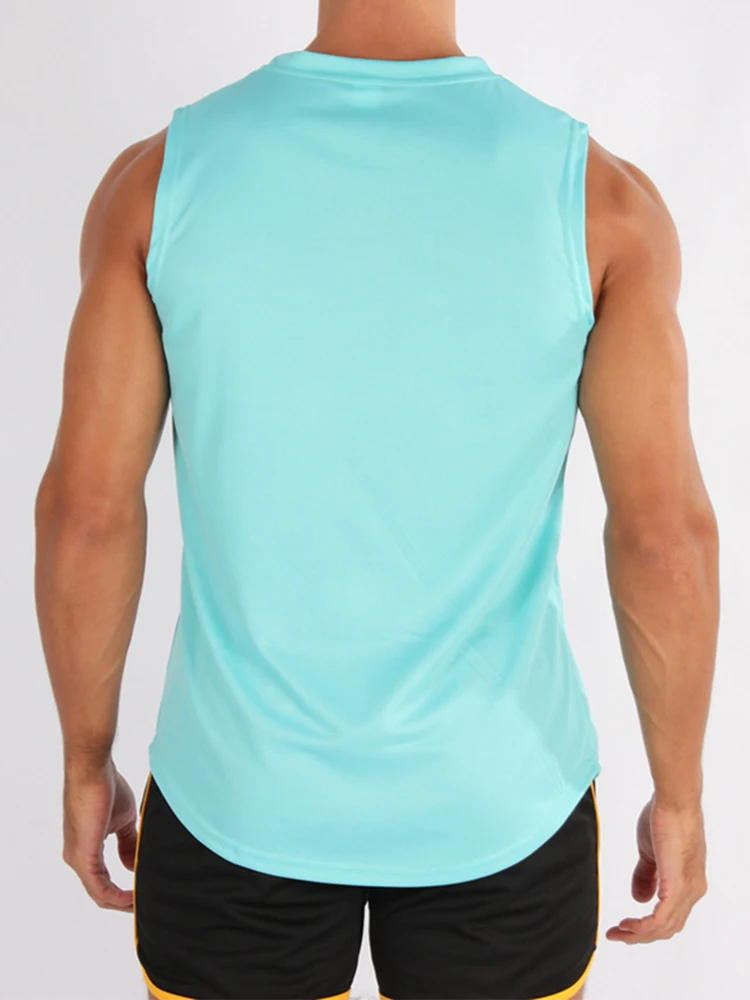 Summer New Gym Vest Men Bodybuilding Sleeveless Sports Tank Top Quick-Drying Mesh Fitness Running Tank Top Men Clothes