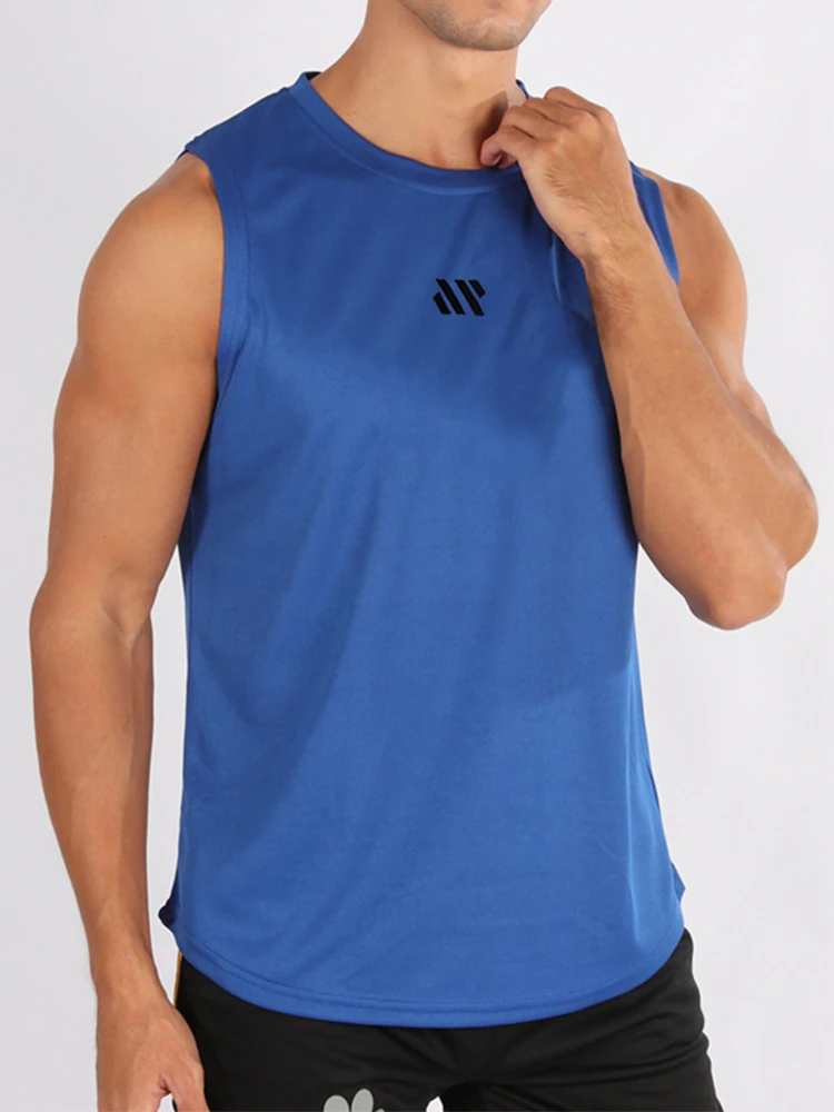 Summer New Gym Vest Men Bodybuilding Sleeveless Sports Tank Top Quick-Drying Mesh Fitness Running Tank Top Men Clothes