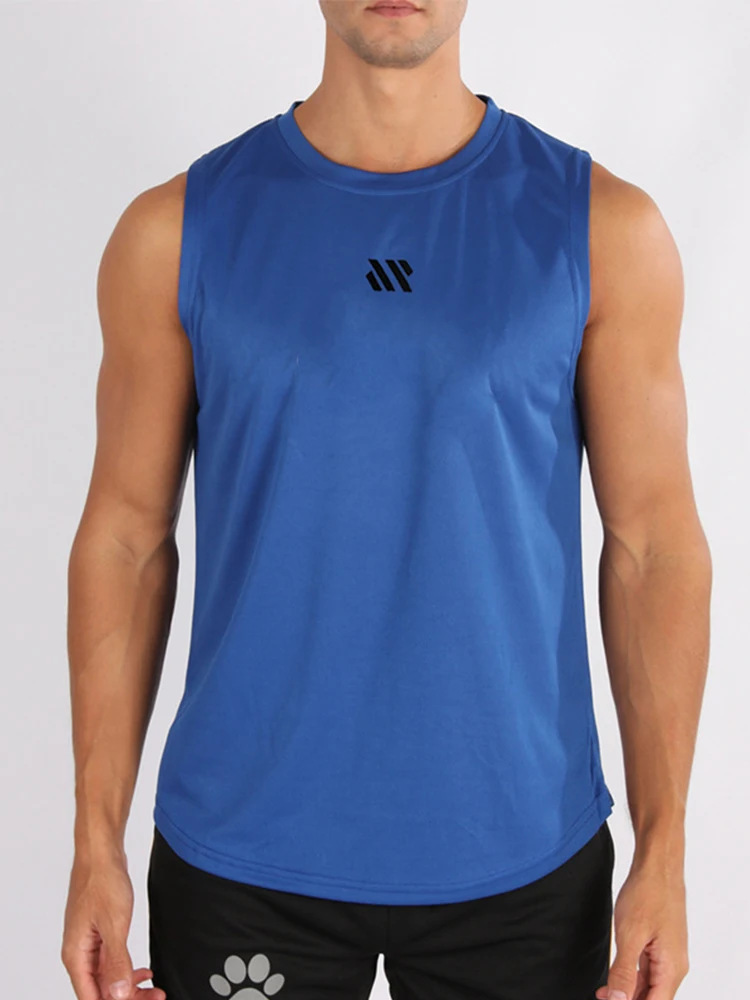 Summer New Gym Vest Men Bodybuilding Sleeveless Sports Tank Top Quick-Drying Mesh Fitness Running Tank Top Men Clothes