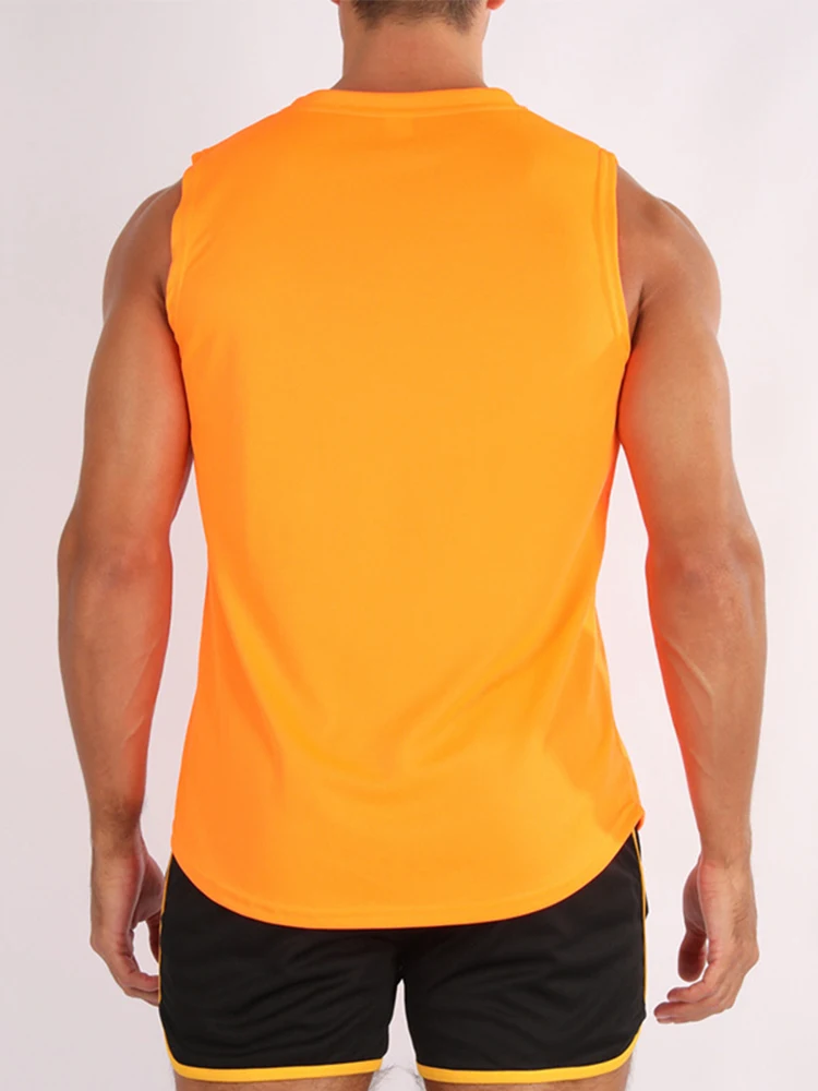 Summer New Gym Vest Men Bodybuilding Sleeveless Sports Tank Top Quick-Drying Mesh Fitness Running Tank Top Men Clothes