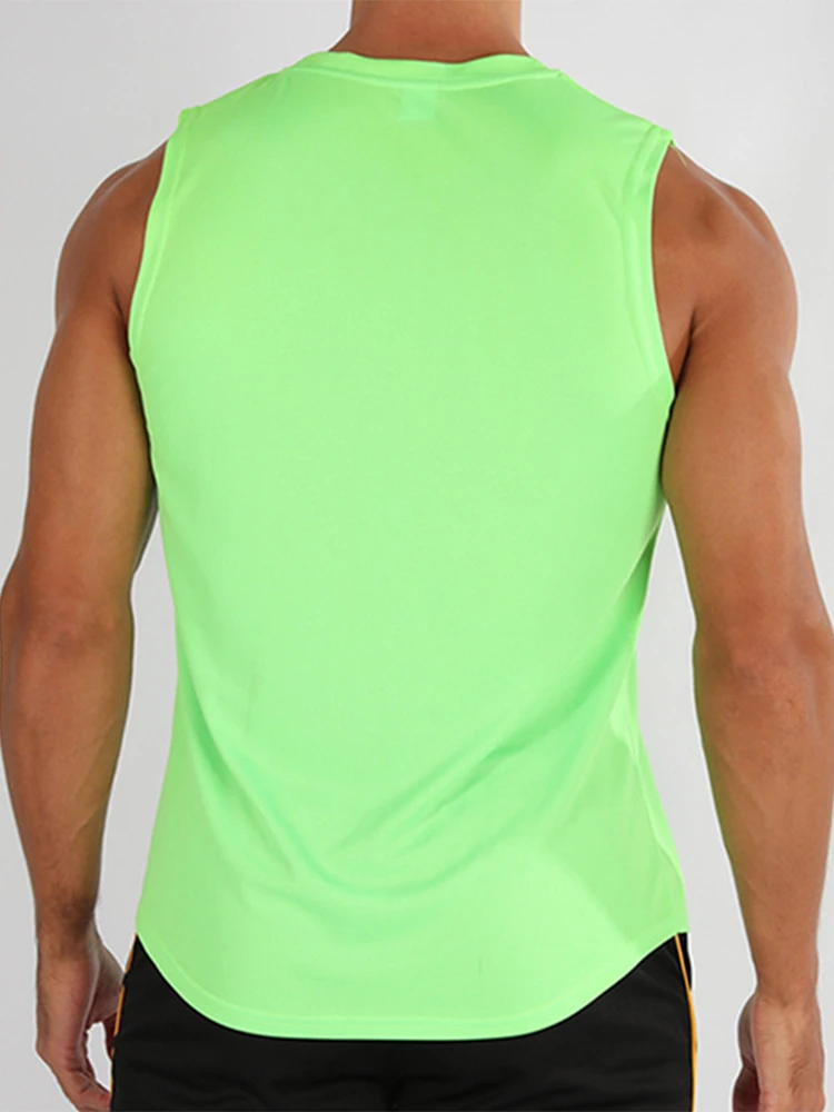 Summer New Gym Vest Men Bodybuilding Sleeveless Sports Tank Top Quick-Drying Mesh Fitness Running Tank Top Men Clothes