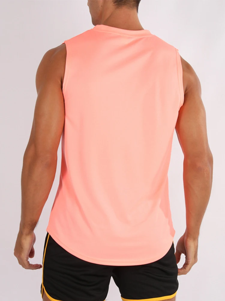Summer New Gym Vest Men Bodybuilding Sleeveless Sports Tank Top Quick-Drying Mesh Fitness Running Tank Top Men Clothes