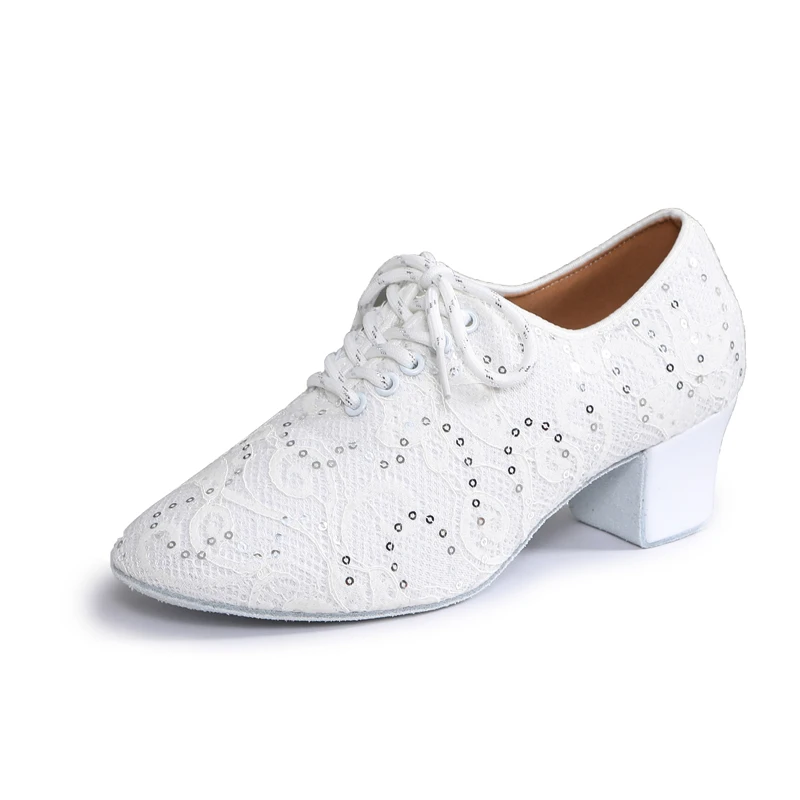 White Latin Dance Shoes Women Adult Indoor Soft Soles Professional Square Modern Dance Sneakers Women Jazz Dancing Shoes Black