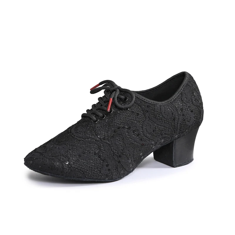 White Latin Dance Shoes Women Adult Indoor Soft Soles Professional Square Modern Dance Sneakers Women Jazz Dancing Shoes Black