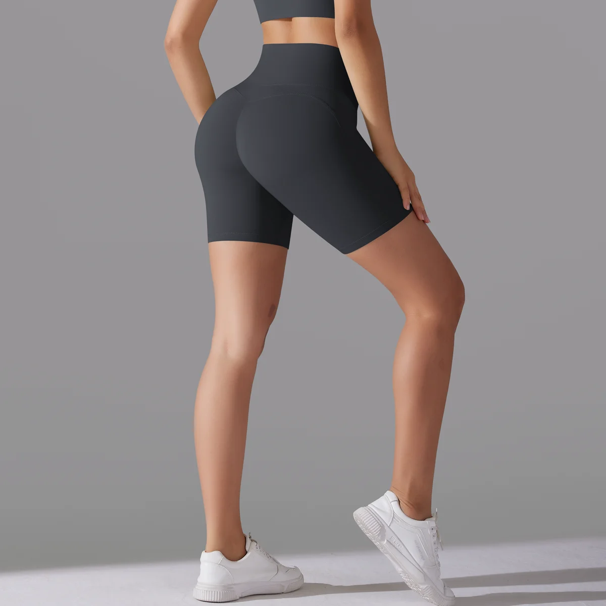 Yoga Short Tummy Control Butt Lifting Gym Shorts Workout Gym Shorts Fitness High Waist Quick Drying Cycling Workout Gym Shorts
