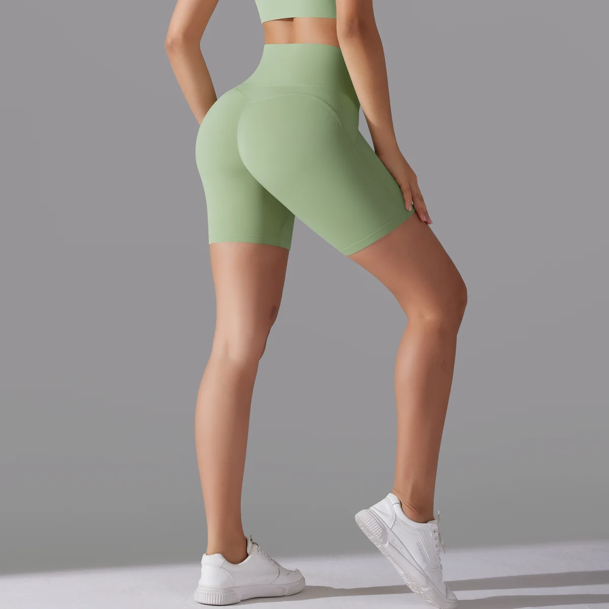 Yoga Short Tummy Control Butt Lifting Gym Shorts Workout Gym Shorts Fitness High Waist Quick Drying Cycling Workout Gym Shorts