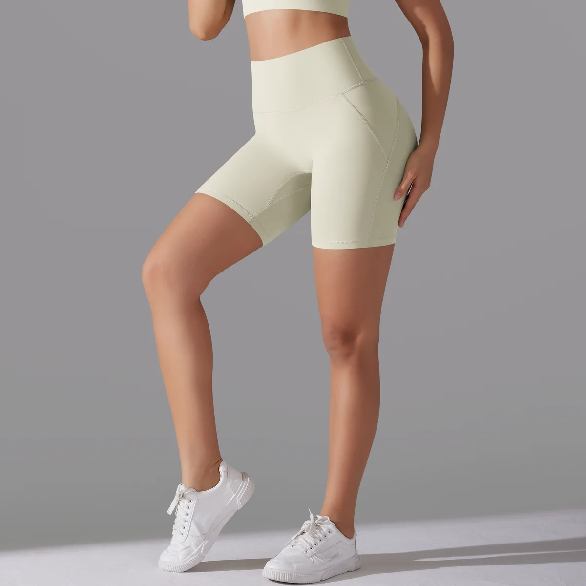 Yoga Short Tummy Control Butt Lifting Gym Shorts Workout Gym Shorts Fitness High Waist Quick Drying Cycling Workout Gym Shorts