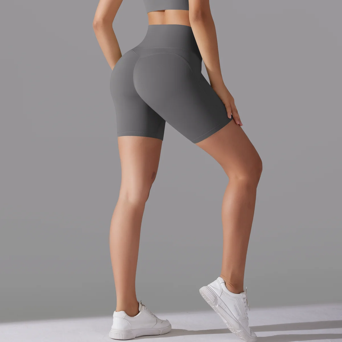 Yoga Short Tummy Control Butt Lifting Gym Shorts Workout Gym Shorts Fitness High Waist Quick Drying Cycling Workout Gym Shorts