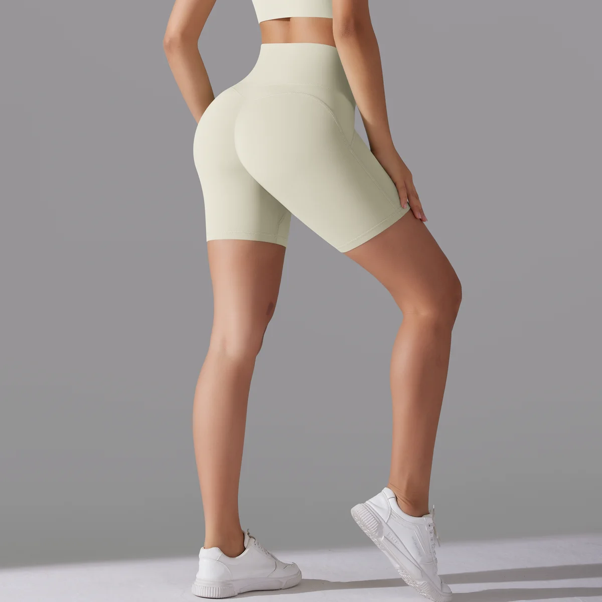 Yoga Short Tummy Control Butt Lifting Gym Shorts Workout Gym Shorts Fitness High Waist Quick Drying Cycling Workout Gym Shorts