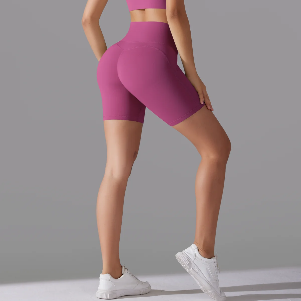 Yoga Short Tummy Control Butt Lifting Gym Shorts Workout Gym Shorts Fitness High Waist Quick Drying Cycling Workout Gym Shorts