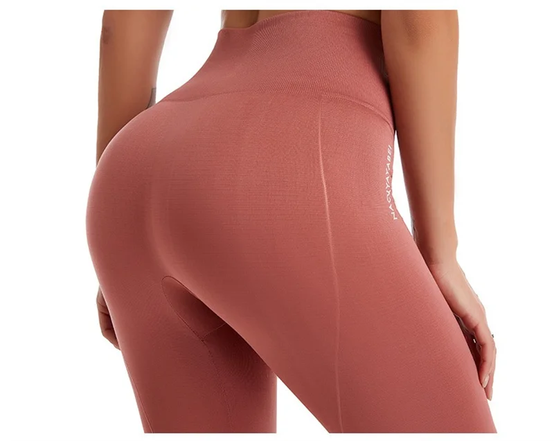PofyBofy Widen Waistband High Waist Seamless Stretchy Butt Lifter Slim Knee-length Leggings  Fitness Yoga Women Sportwear Pant