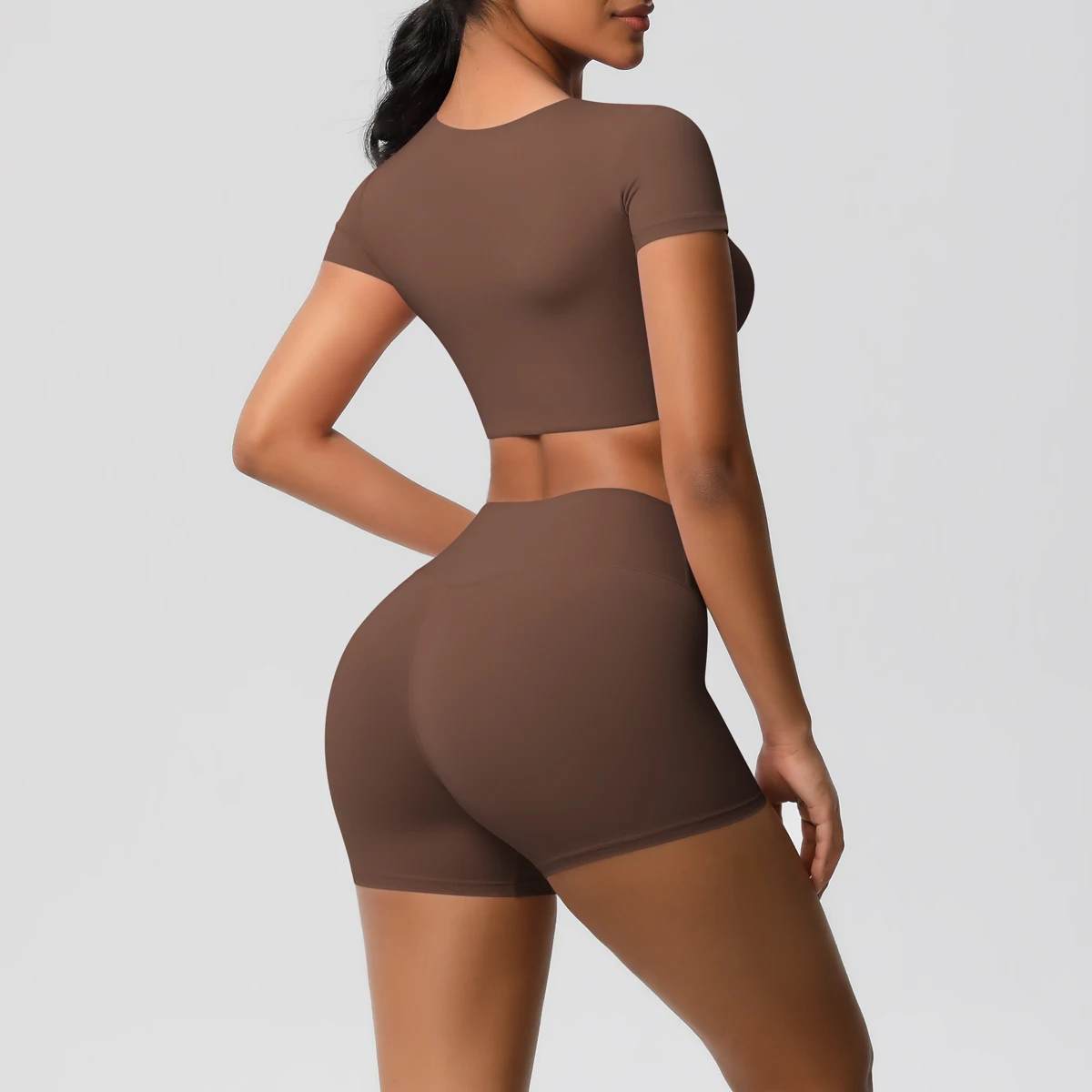 Workout Sportswear 2Pcs Piece Female Women Active Wear Sports Tank Top Women Gym Workout Leggins Booty Bum Leggins