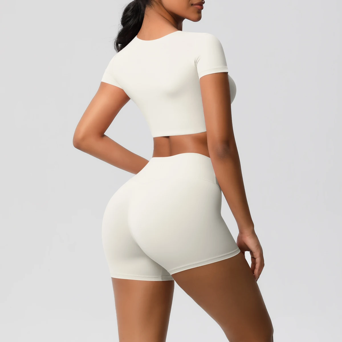 Workout Sportswear 2Pcs Piece Female Women Active Wear Sports Tank Top Women Gym Workout Leggins Booty Bum Leggins