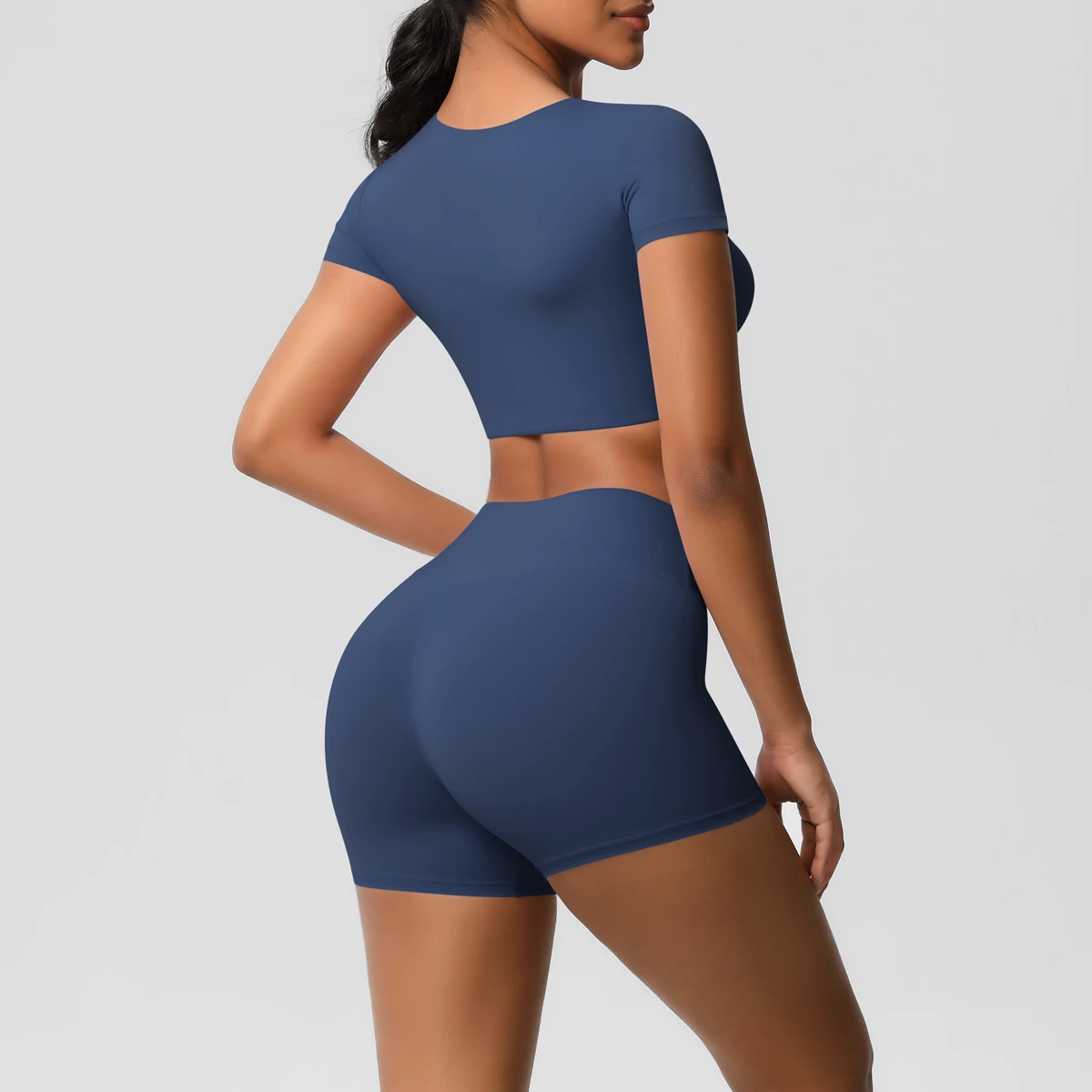 Workout Sportswear 2Pcs Piece Female Women Active Wear Sports Tank Top Women Gym Workout Leggins Booty Bum Leggins