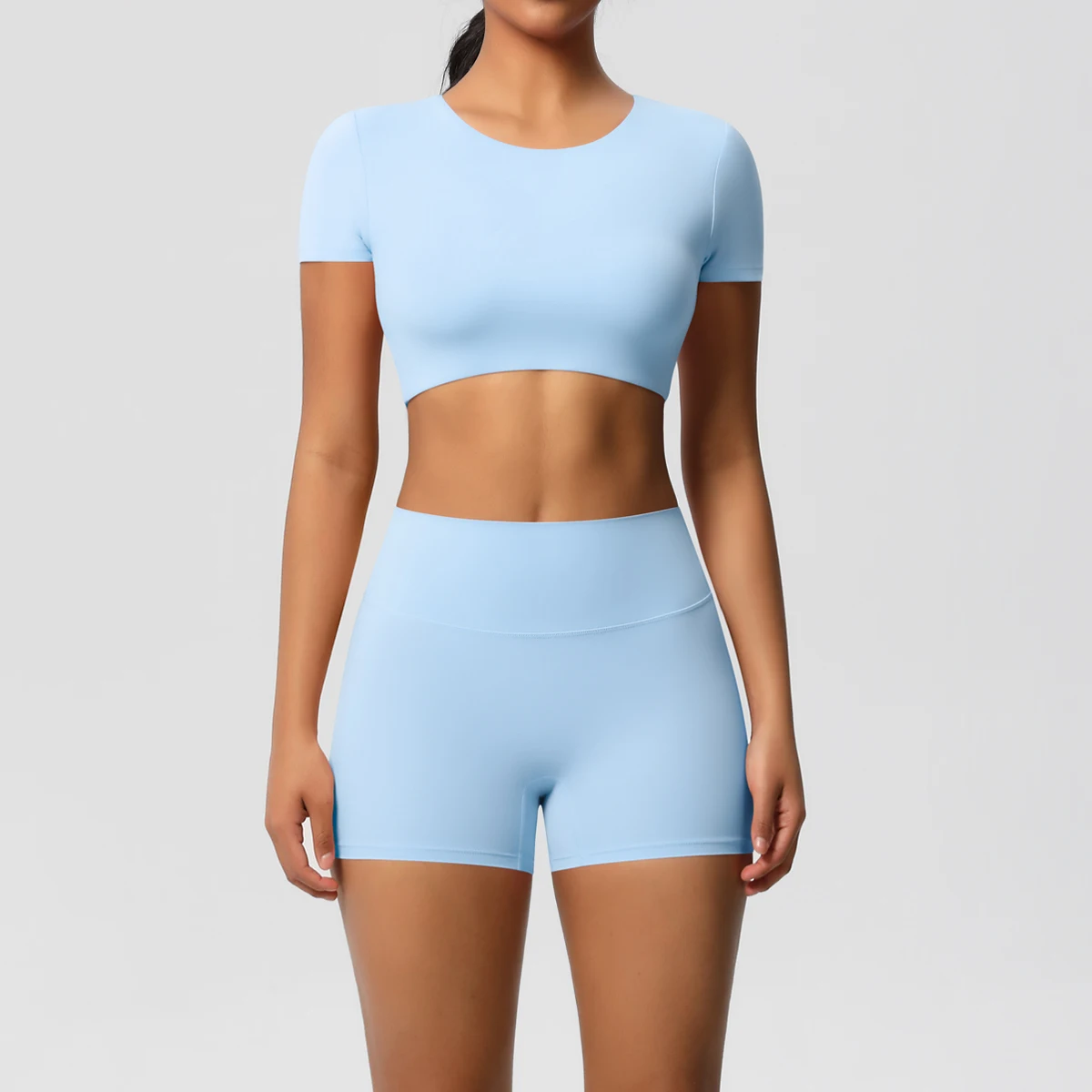 Workout Sportswear 2Pcs Piece Female Women Active Wear Sports Tank Top Women Gym Workout Leggins Booty Bum Leggins