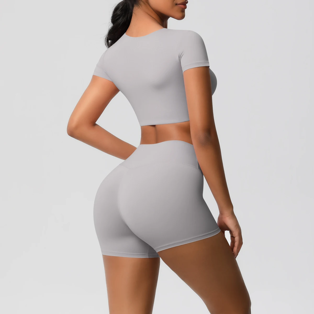 Workout Sportswear 2Pcs Piece Female Women Active Wear Sports Tank Top Women Gym Workout Leggins Booty Bum Leggins