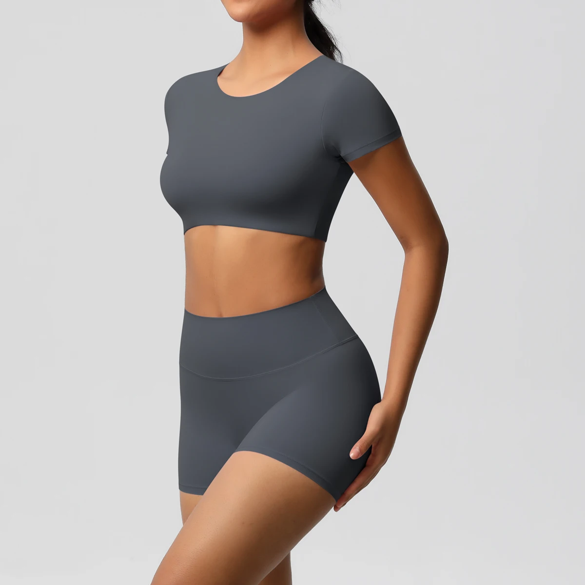Workout Sportswear 2Pcs Piece Female Women Active Wear Sports Tank Top Women Gym Workout Leggins Booty Bum Leggins