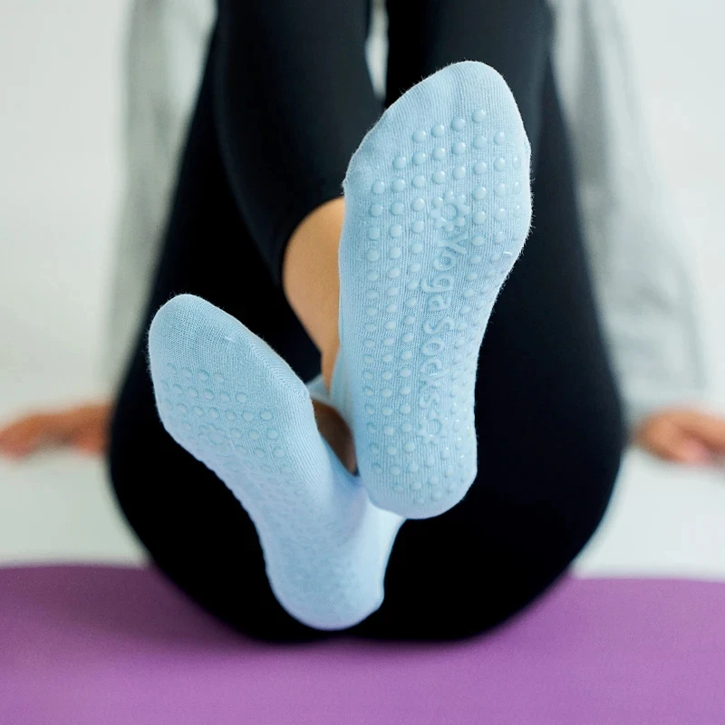 High Quality Women Yoga Socks Anti-Slip Breathable Backless Pilates Socks Ankle Ladies Ballet Dance Sports Socks for Fitness Gym