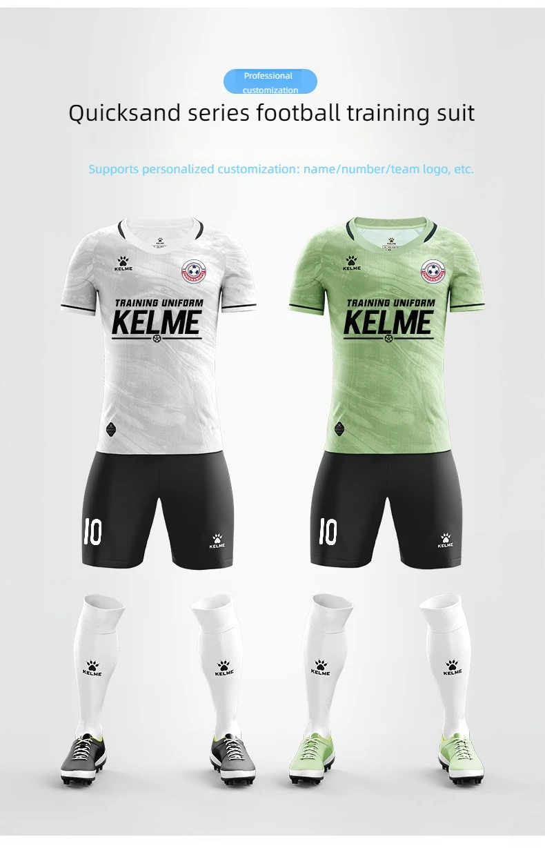 KELME football jersey tops training short-sleeved adult game team uniforms official flagship store jersey set