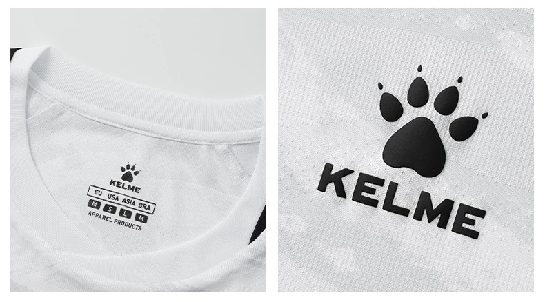 KELME football jersey tops training short-sleeved adult game team uniforms official flagship store jersey set