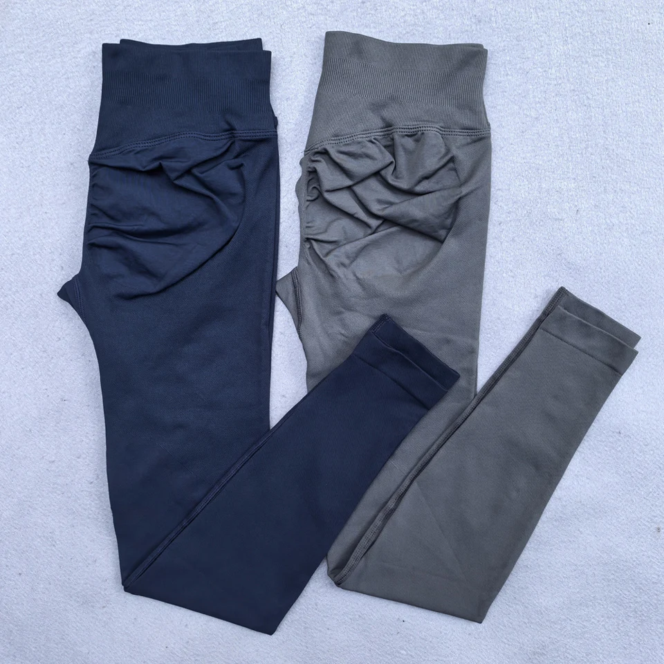 New Seamless Yoga Legging for Women Scrunch Butt Lifting Gym Legging Workout Yoga Pants Low Ribbed Waistband Sports Tights