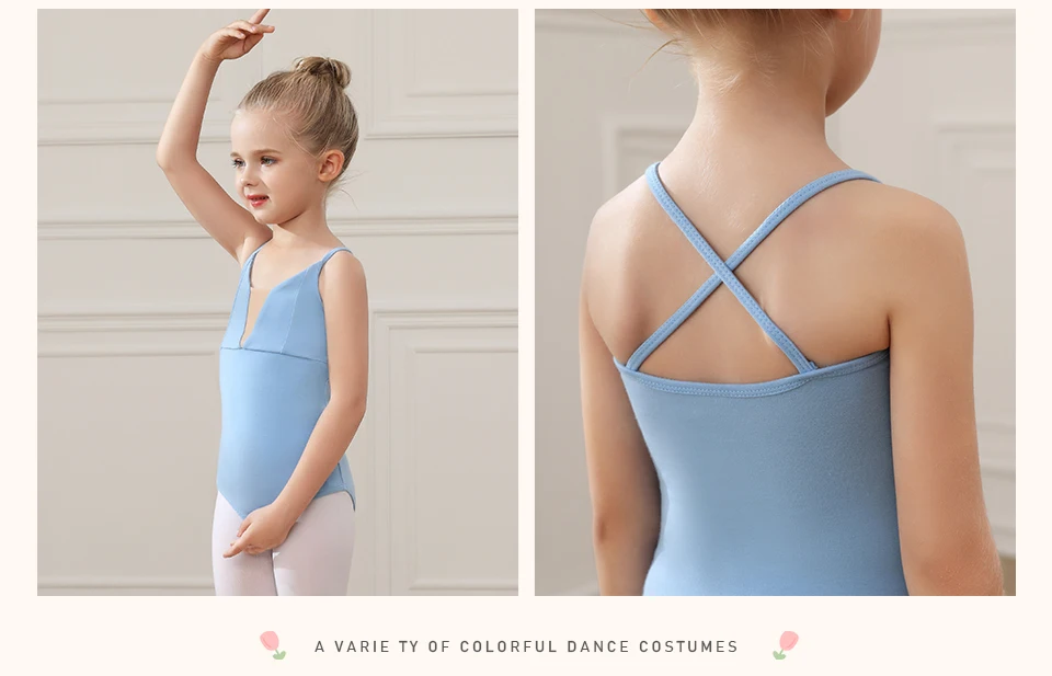 Girls Ballet Leotards for Kids Child Dance Bodysuits Gymnastics Leotard Sleeveless Students Ballet Dancing Costumes Dancewear