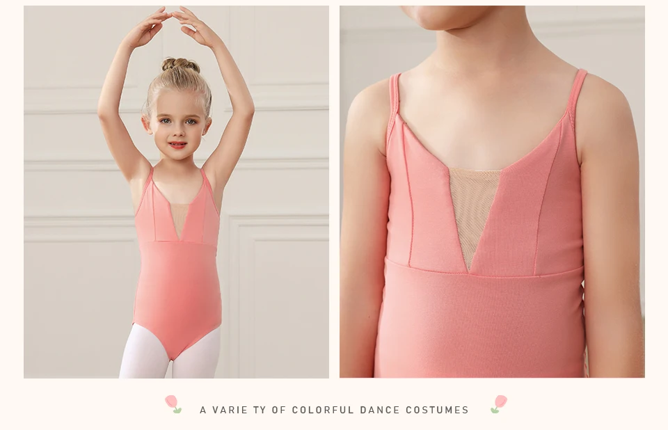 Girls Ballet Leotards for Kids Child Dance Bodysuits Gymnastics Leotard Sleeveless Students Ballet Dancing Costumes Dancewear