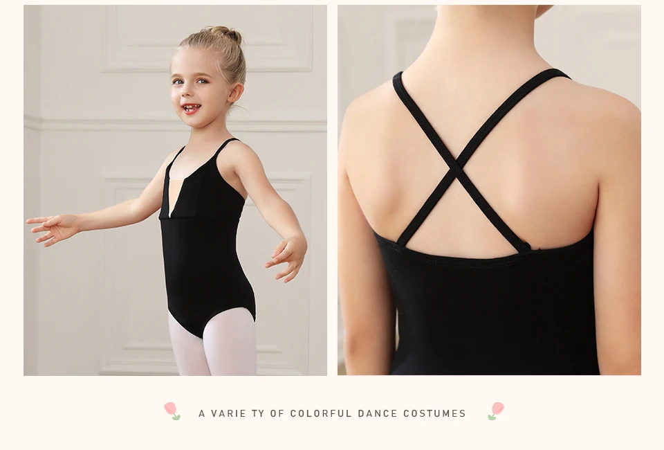Girls Ballet Leotards for Kids Child Dance Bodysuits Gymnastics Leotard Sleeveless Students Ballet Dancing Costumes Dancewear