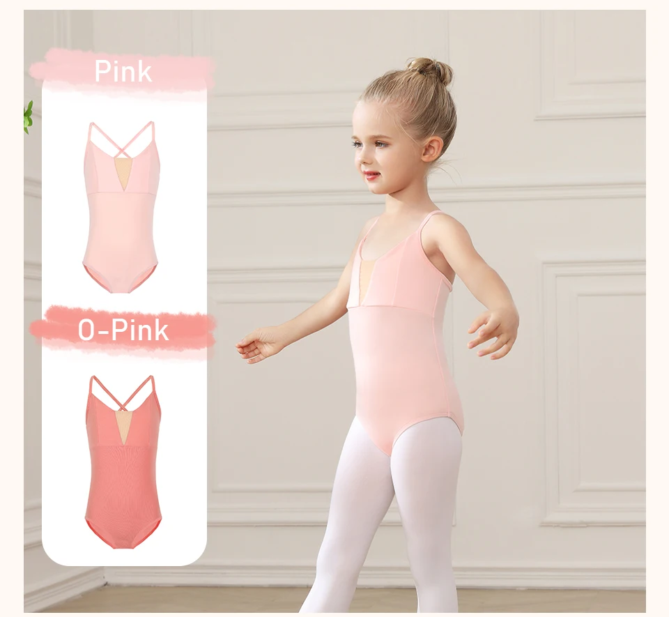 Girls Ballet Leotards for Kids Child Dance Bodysuits Gymnastics Leotard Sleeveless Students Ballet Dancing Costumes Dancewear