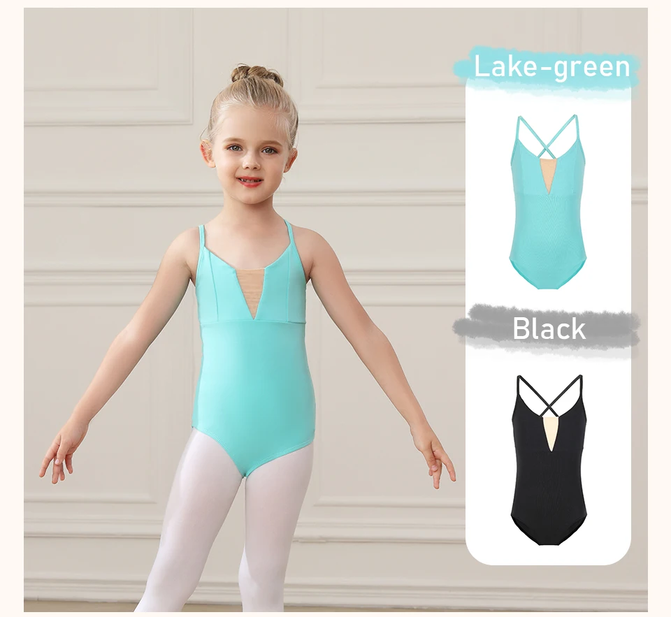 Girls Ballet Leotards for Kids Child Dance Bodysuits Gymnastics Leotard Sleeveless Students Ballet Dancing Costumes Dancewear
