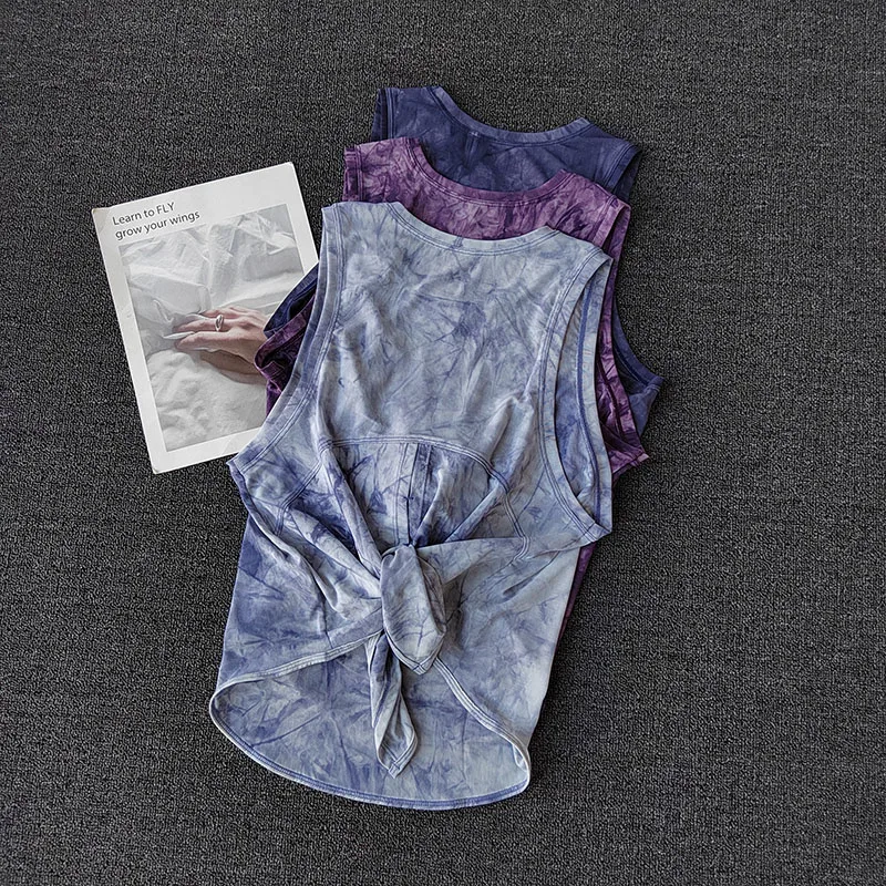 Women's Quick Drying Sports Vest Sleeveless Running T-Shirt Loose Fitness Top Breathable Mesh Yoga Shirt Beautiful Back Design