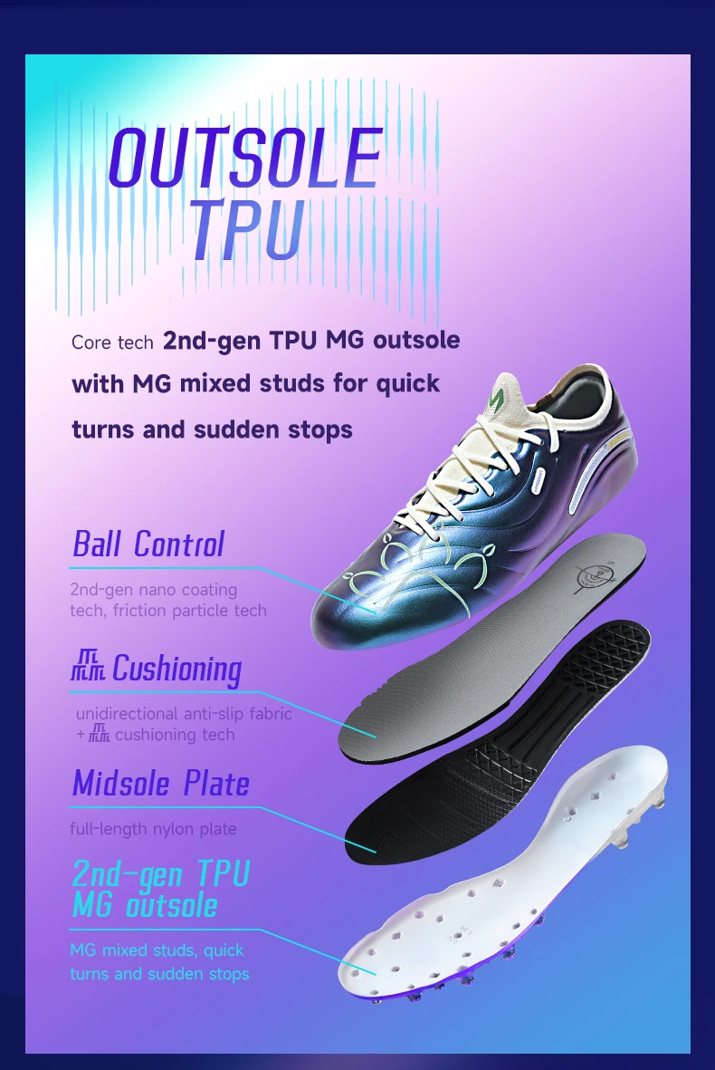 Kelme Next Top Football Shoes Men's Professional Match Football Boots Indoor Anti-slip Artificial Grass Futsal Mg Football Shoes