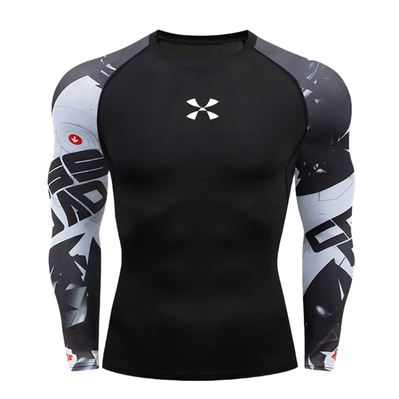 Cody Lundin Men's Compression Gym Wear Swim T Shirt Wholesale Men Gym Wear Slim Fit Rash Guard Compression T Shirt