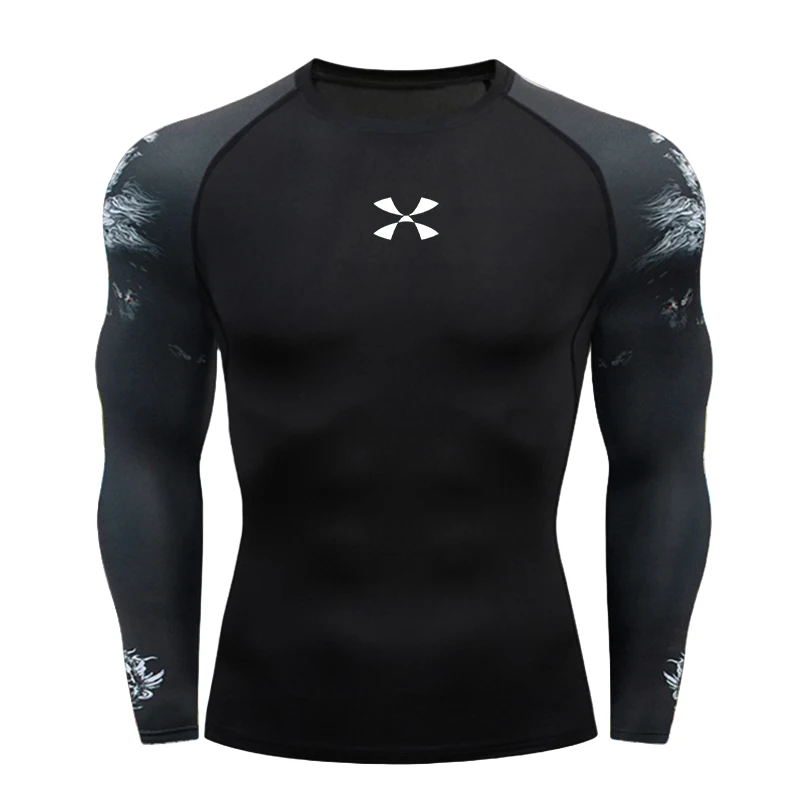 Cody Lundin Men's Compression Gym Wear Swim T Shirt Wholesale Men Gym Wear Slim Fit Rash Guard Compression T Shirt