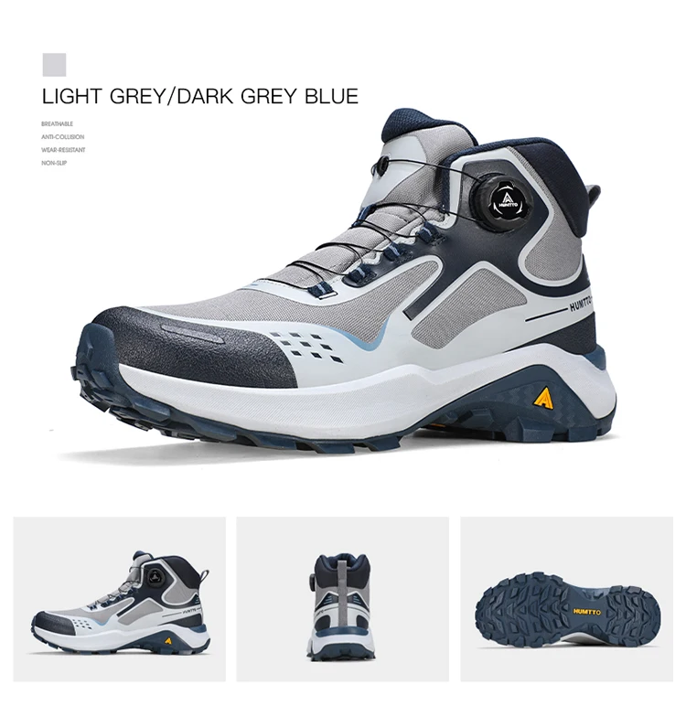 HUMTTO Winter Outdoor Water Resistance Hiking Shoes Men's 2025 Anti Slip Mountain Climbing High Top Luxury Casual Trekking Boots